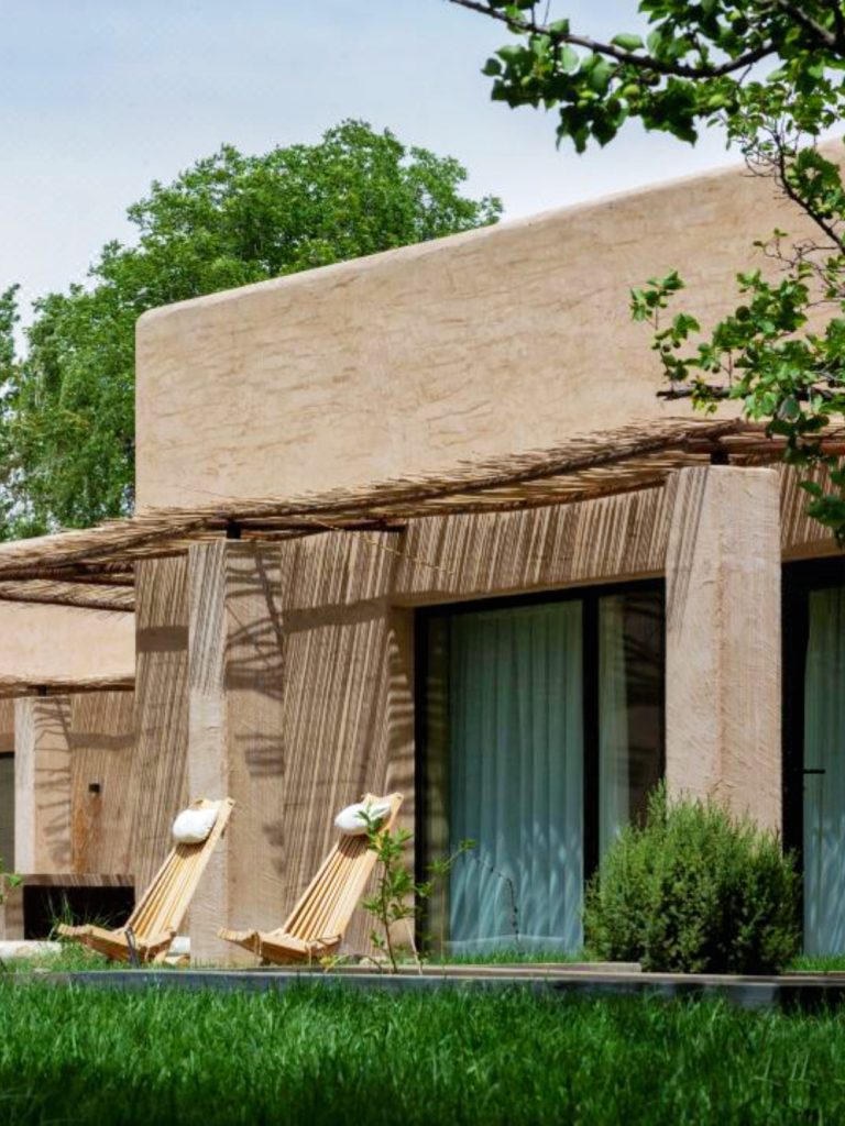 Adobe architecture at Yellow River Retreat