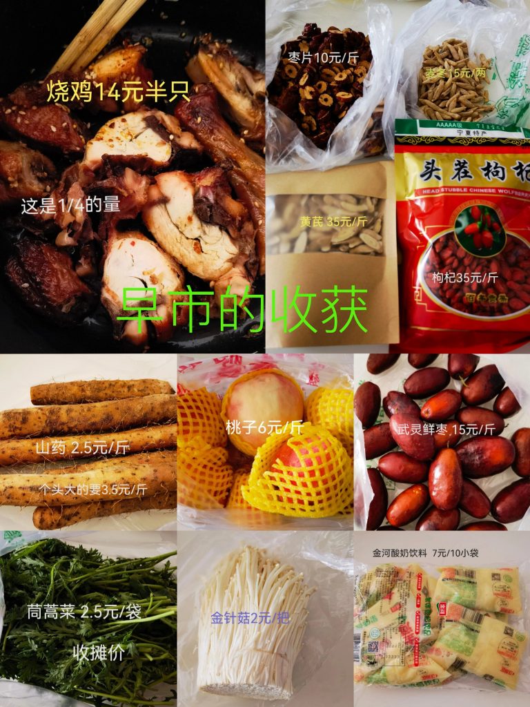 Yinchuan morning market haul