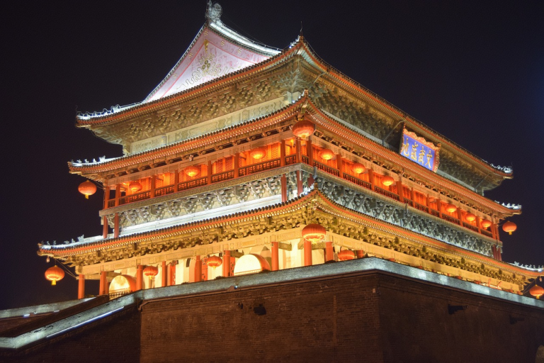 Cycling on Xi'an ancient city wall