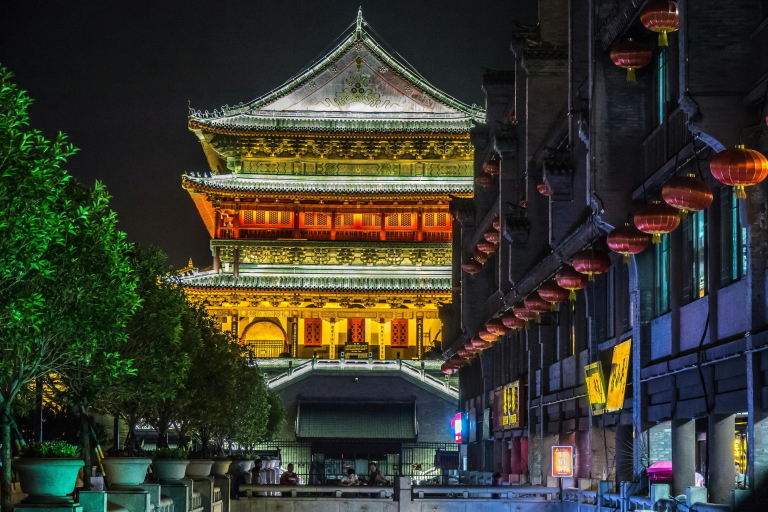 Great Wild Goose Pagoda at sunset