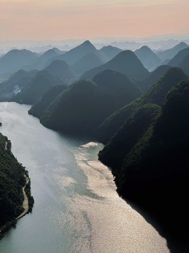 Mountain river landscape