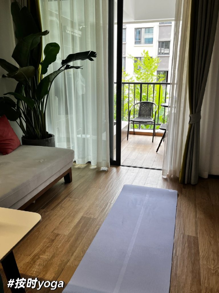 Serene yoga space at NCC Community