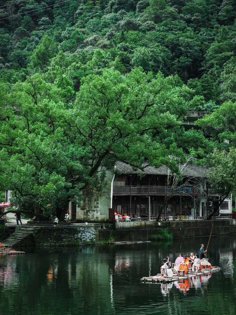 Bamboo rafting in Wuyuan