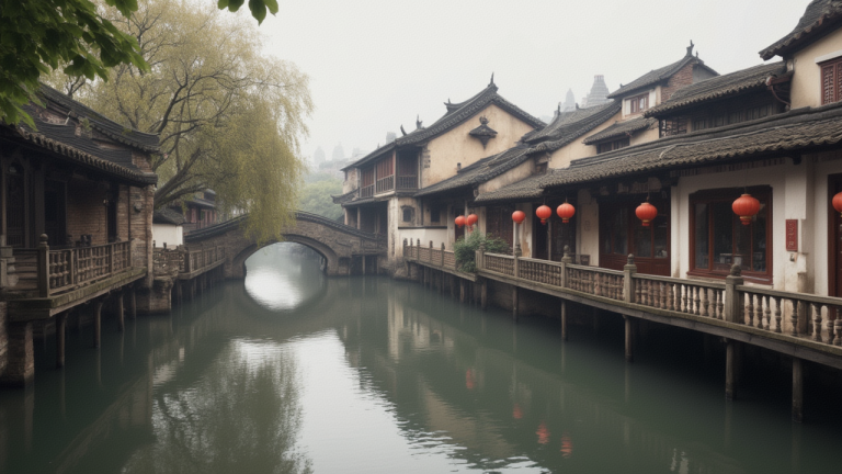 Xitang Water Town corridors