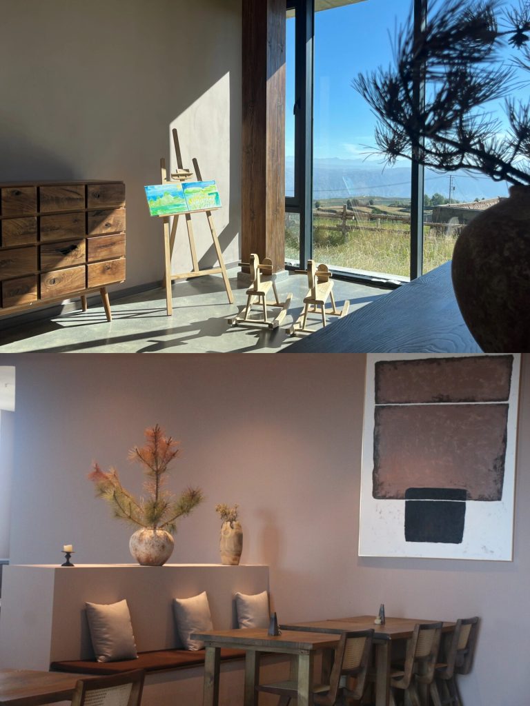 Art studio overlooking Qinghai mountains