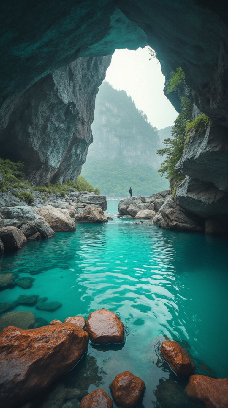 Tongling Grand Canyon waterfall