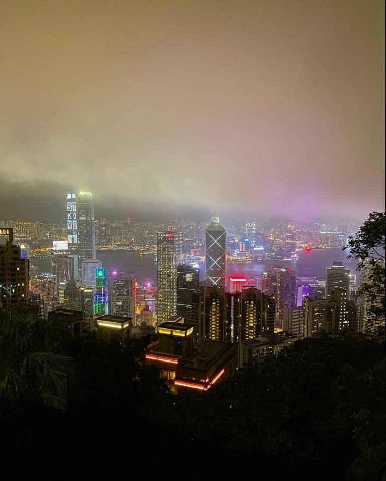 Hong Kong digital nomad nightscape