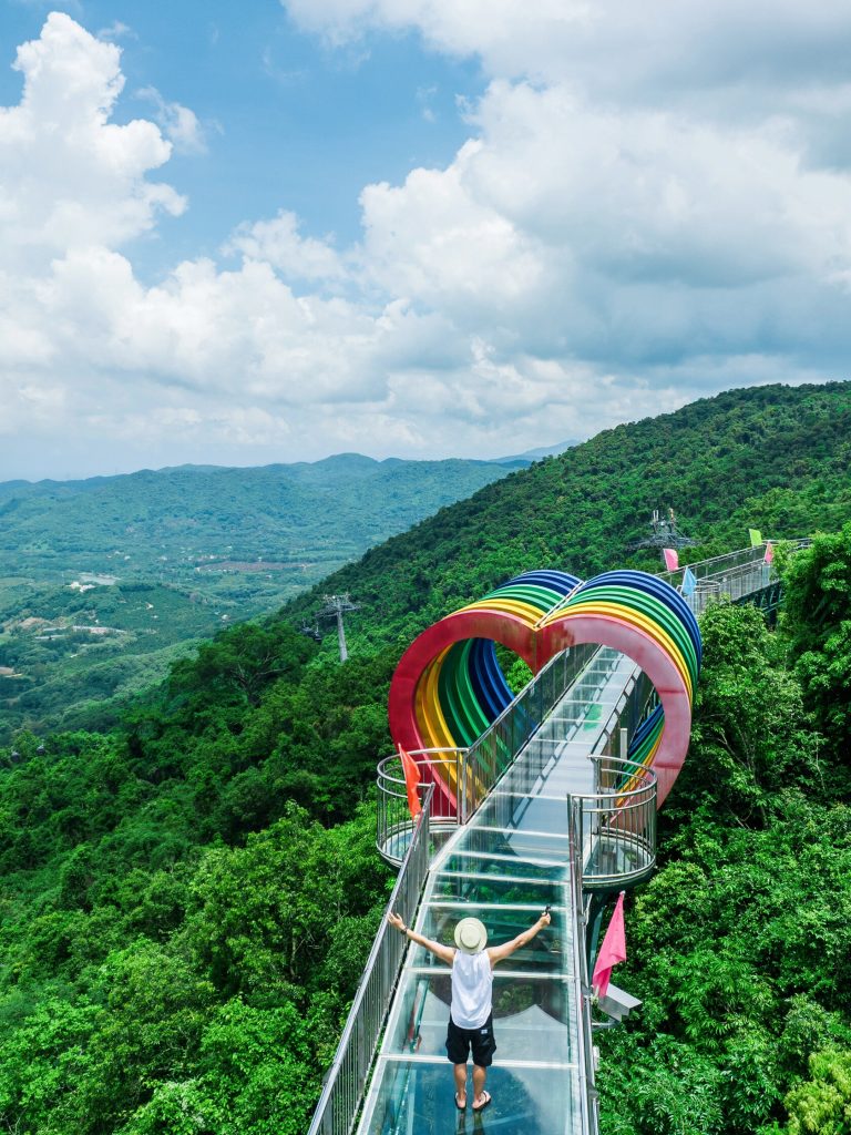 Rainbow bridge on Hainan Tropical Rainforest Adventure