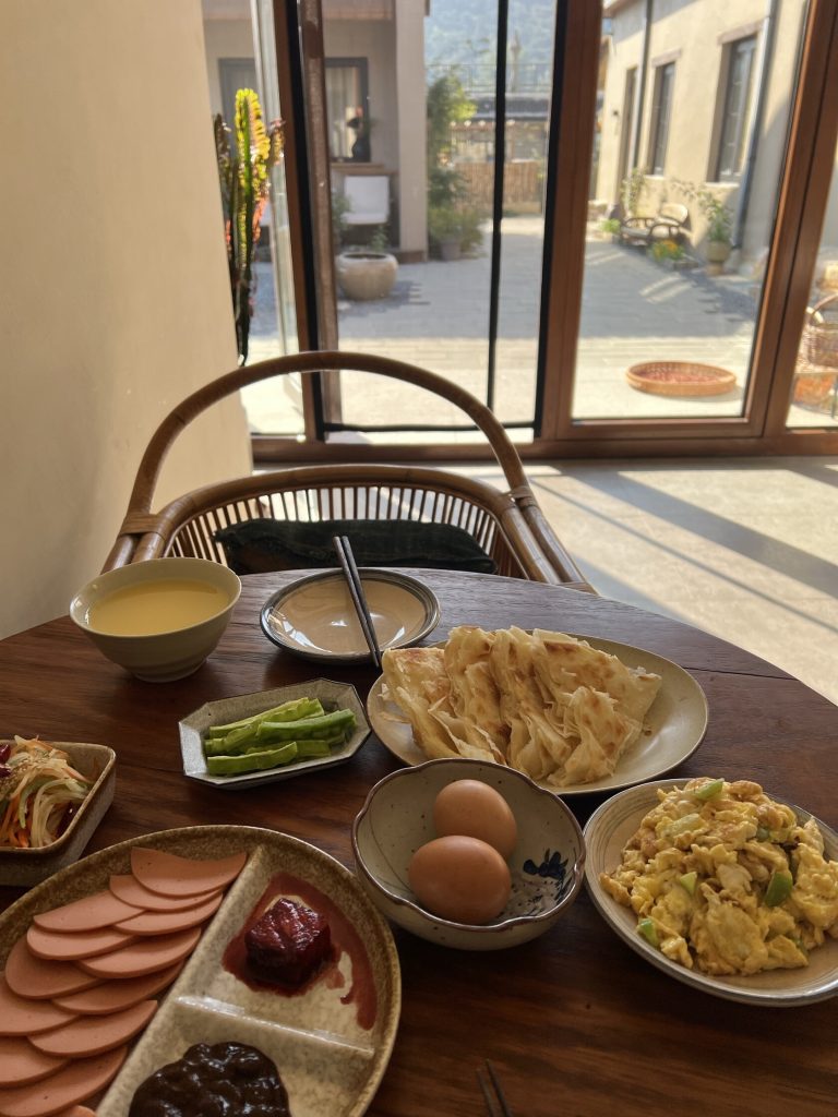 Authentic Tianjin countryside retreat breakfast