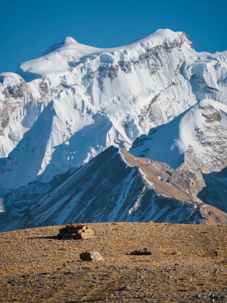 Tibet road trip glacier view