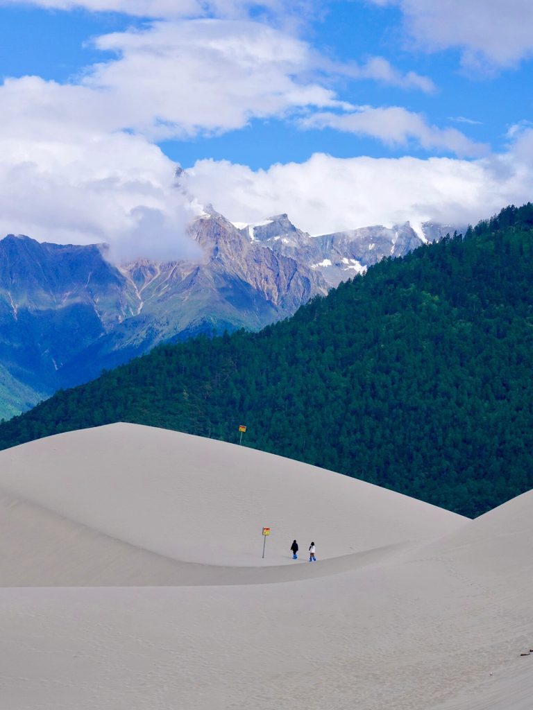 Tibet road trip mountain valley